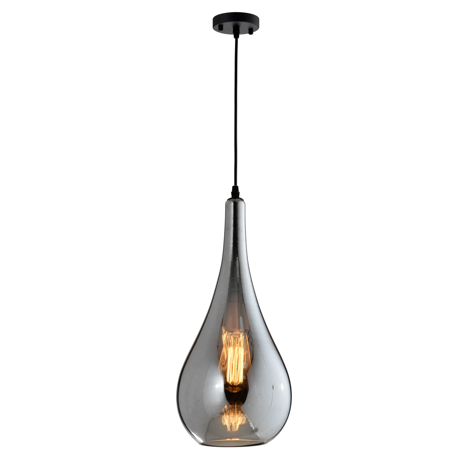 Glazen hanglamp Marlies smoke