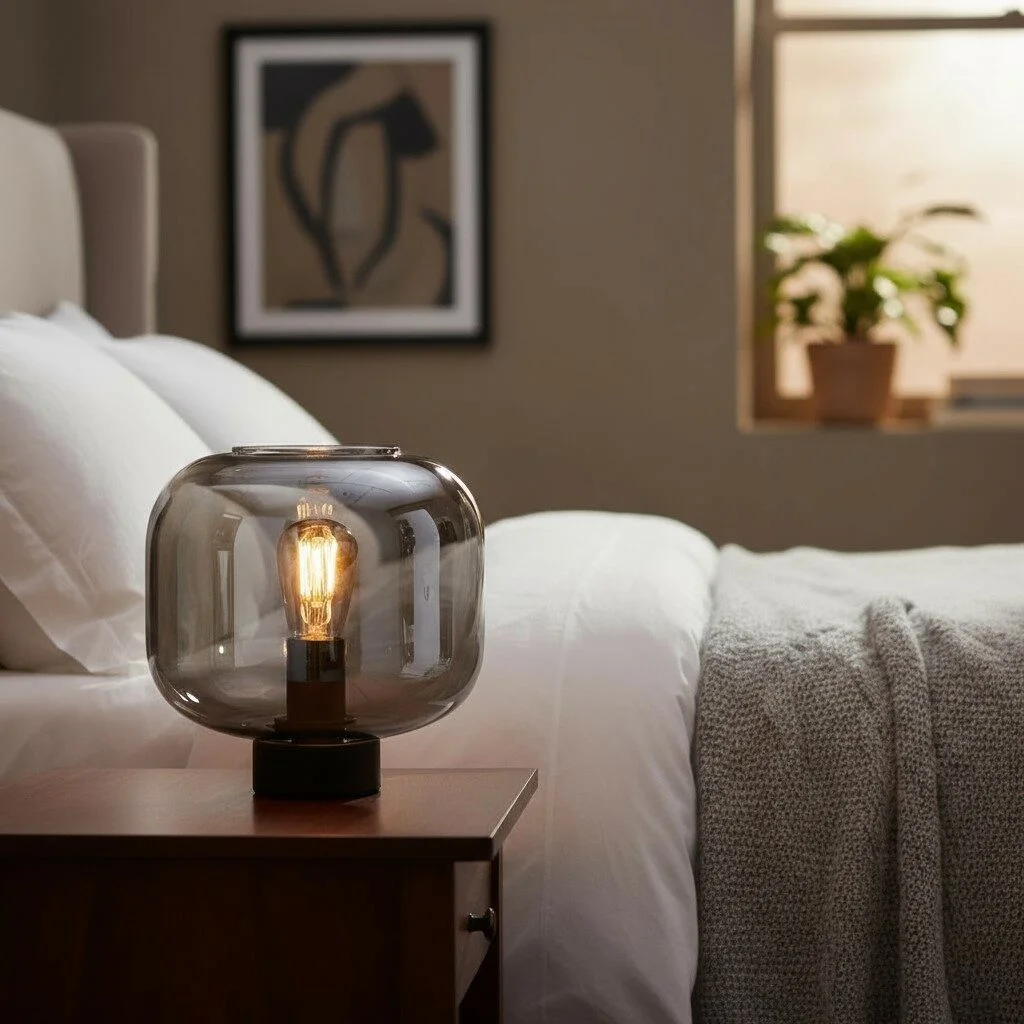 Glazen tafellamp Dessa