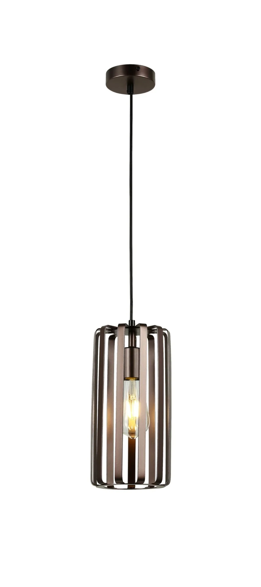 Metalen hanglamp Kaatje bruin metallic
