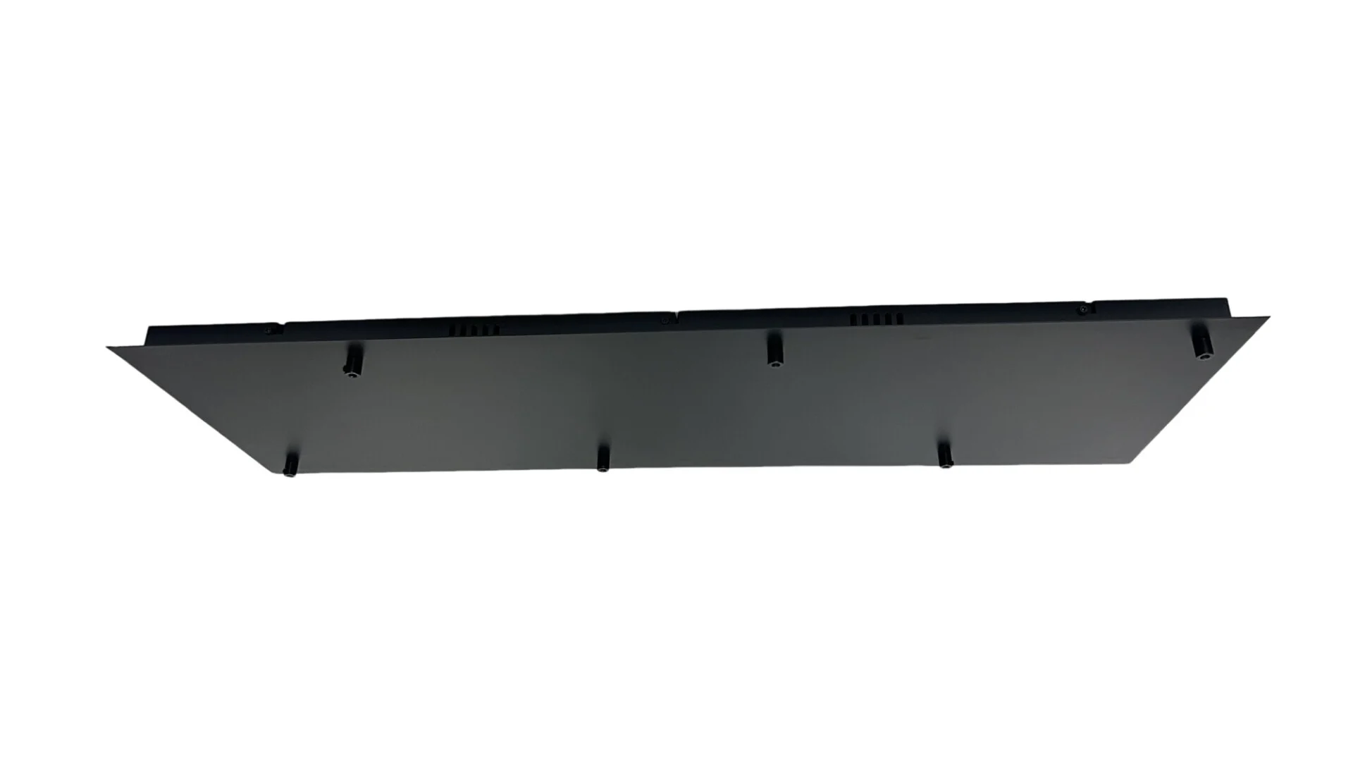 Plafondplaat zwart 100x35 cm rechthoek 6-lichts