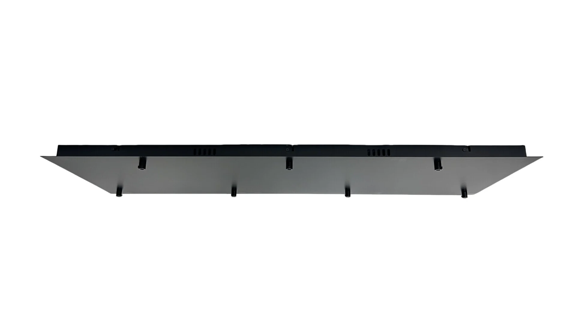 Plafondplaat zwart 100x35 cm rechthoek 7-lichts
