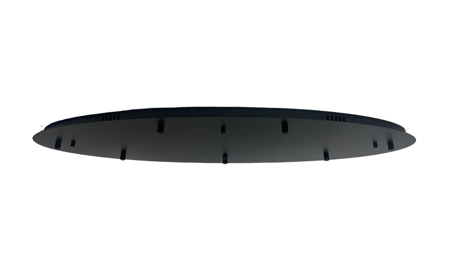 Plafondplaat zwart 100x35cm ovaal 7-lichts