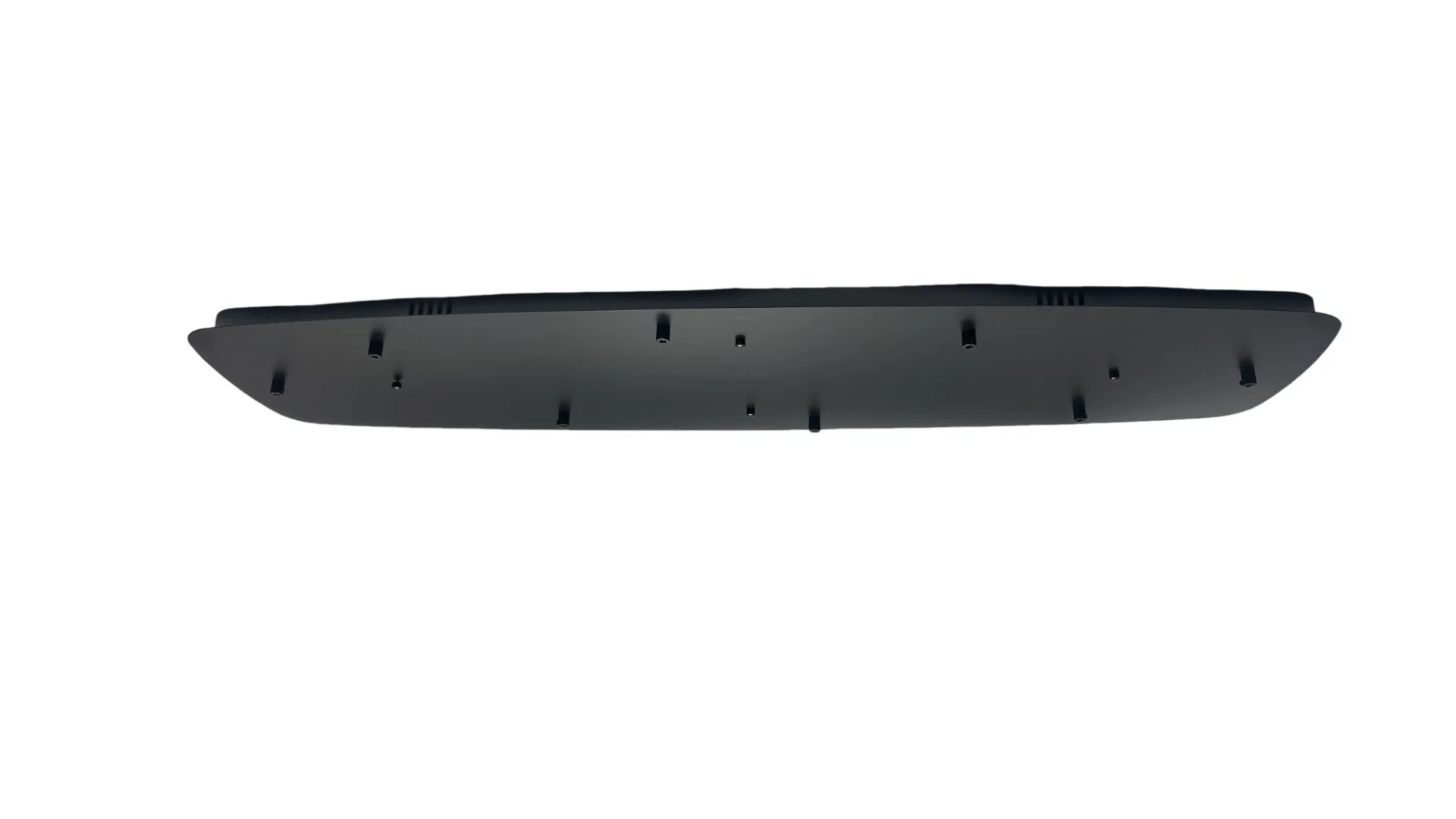 Plafondplaat zwart 120x35cm Deens ovaal 8-lichts