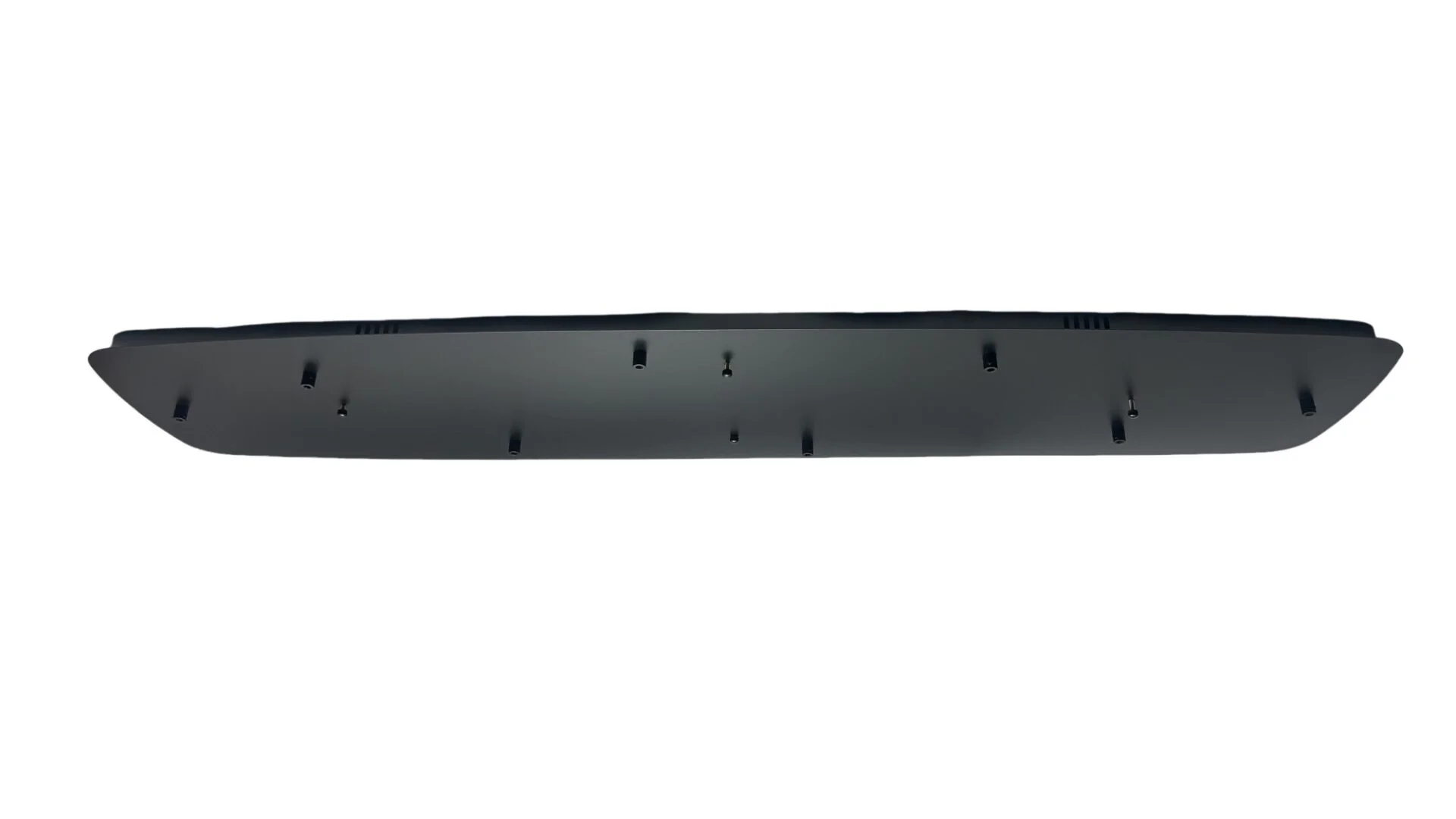 Plafondplaat zwart 140x35cm Deens ovaal 8-lichts