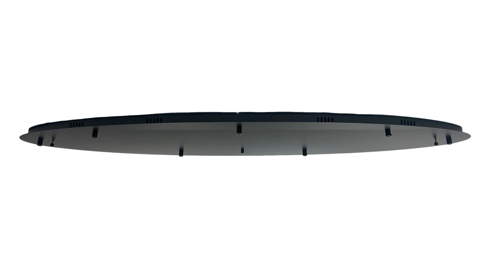 Plafondplaat zwart 140x35cm ovaal 7-lichts