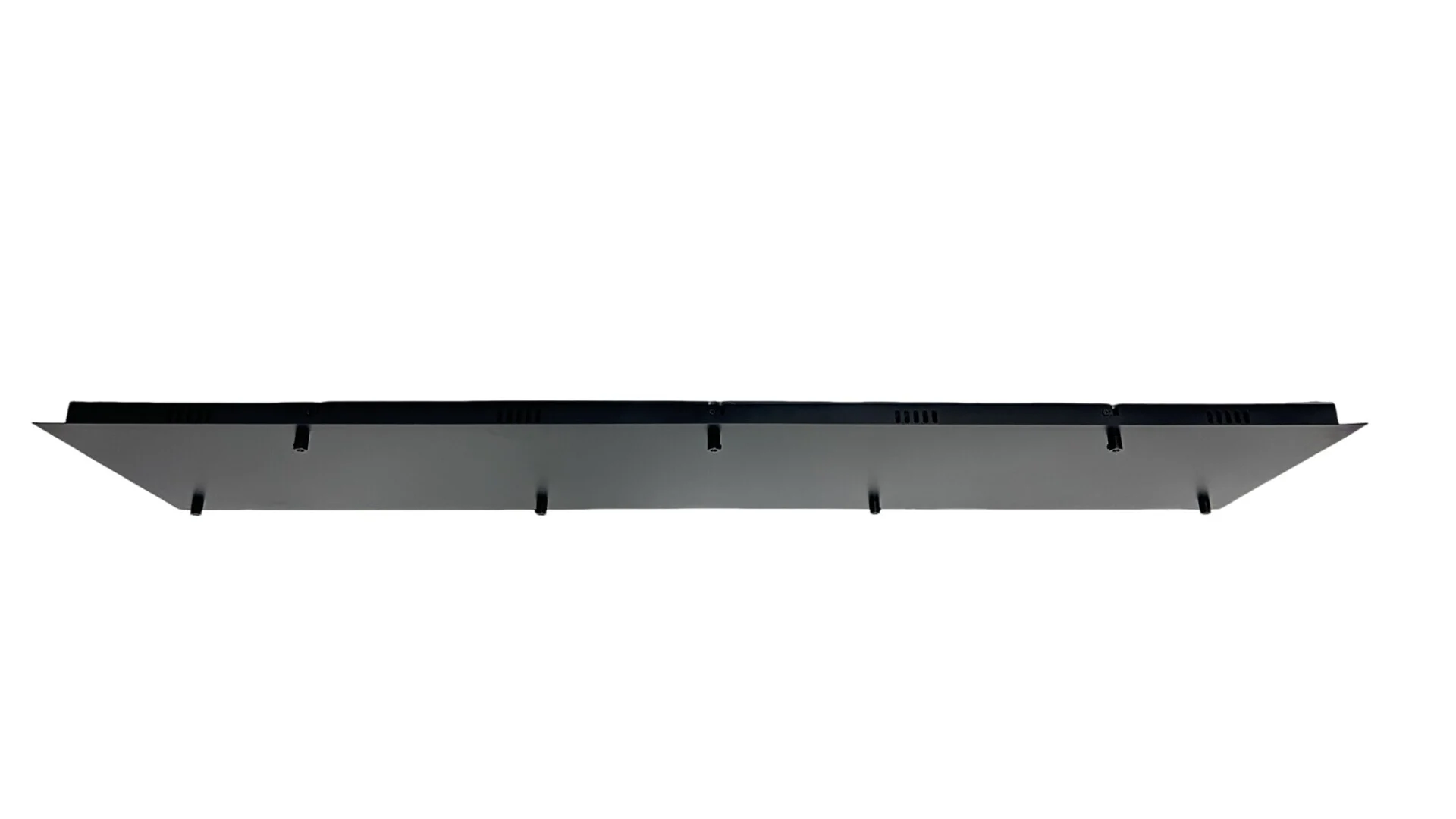 Plafondplaat zwart 140x35cm rechthoek 7-lichts