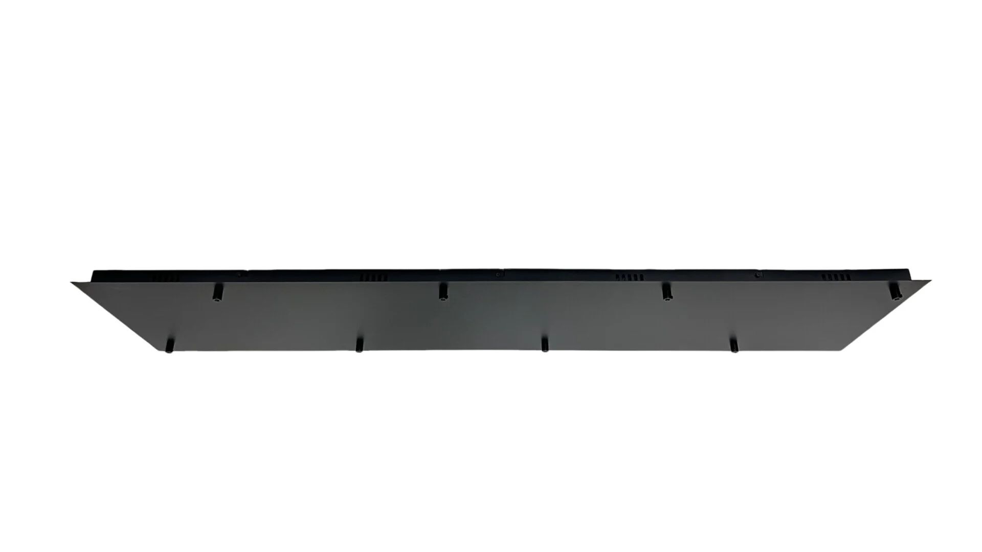 Plafondplaat zwart 140x35cm rechthoek 8-lichts