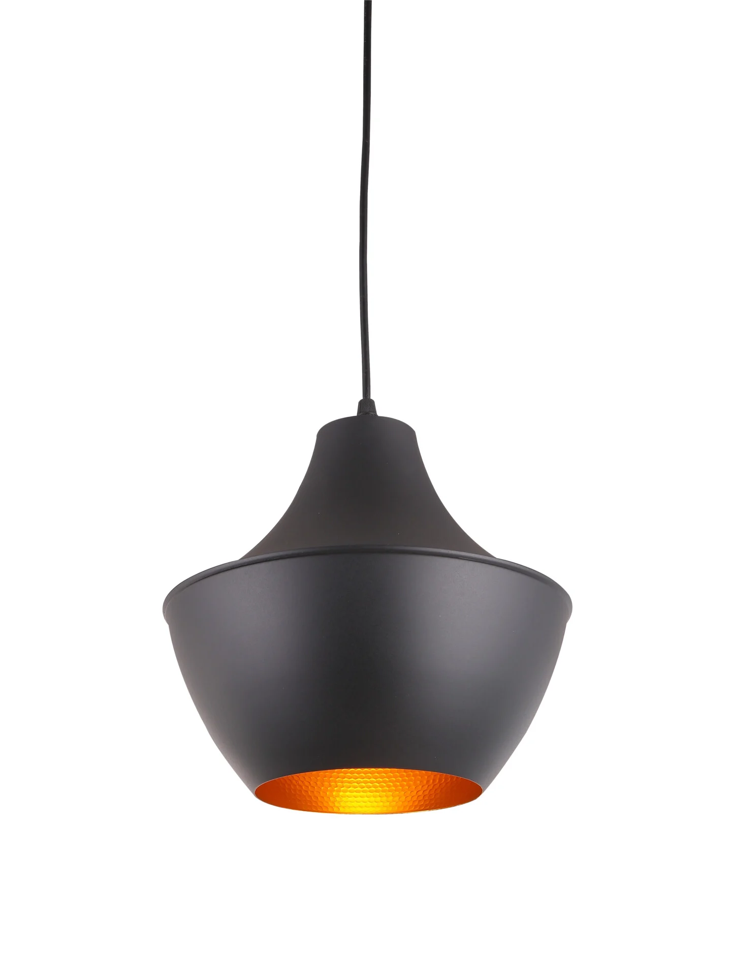 Aluminium hanglamp Nora zwart en goud