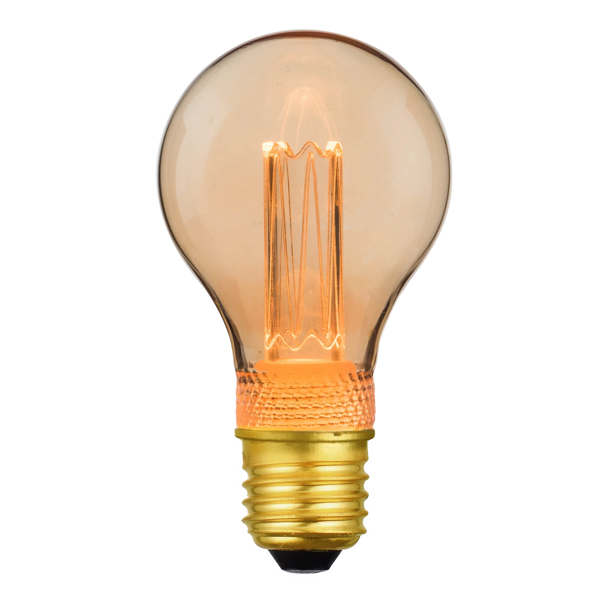 E27 dimbare LED filament lamp modern 6 cm amber 1800K